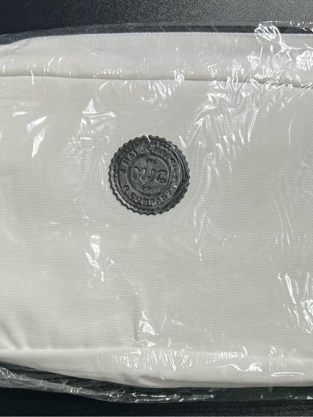 White Canvas Toiletry Bag